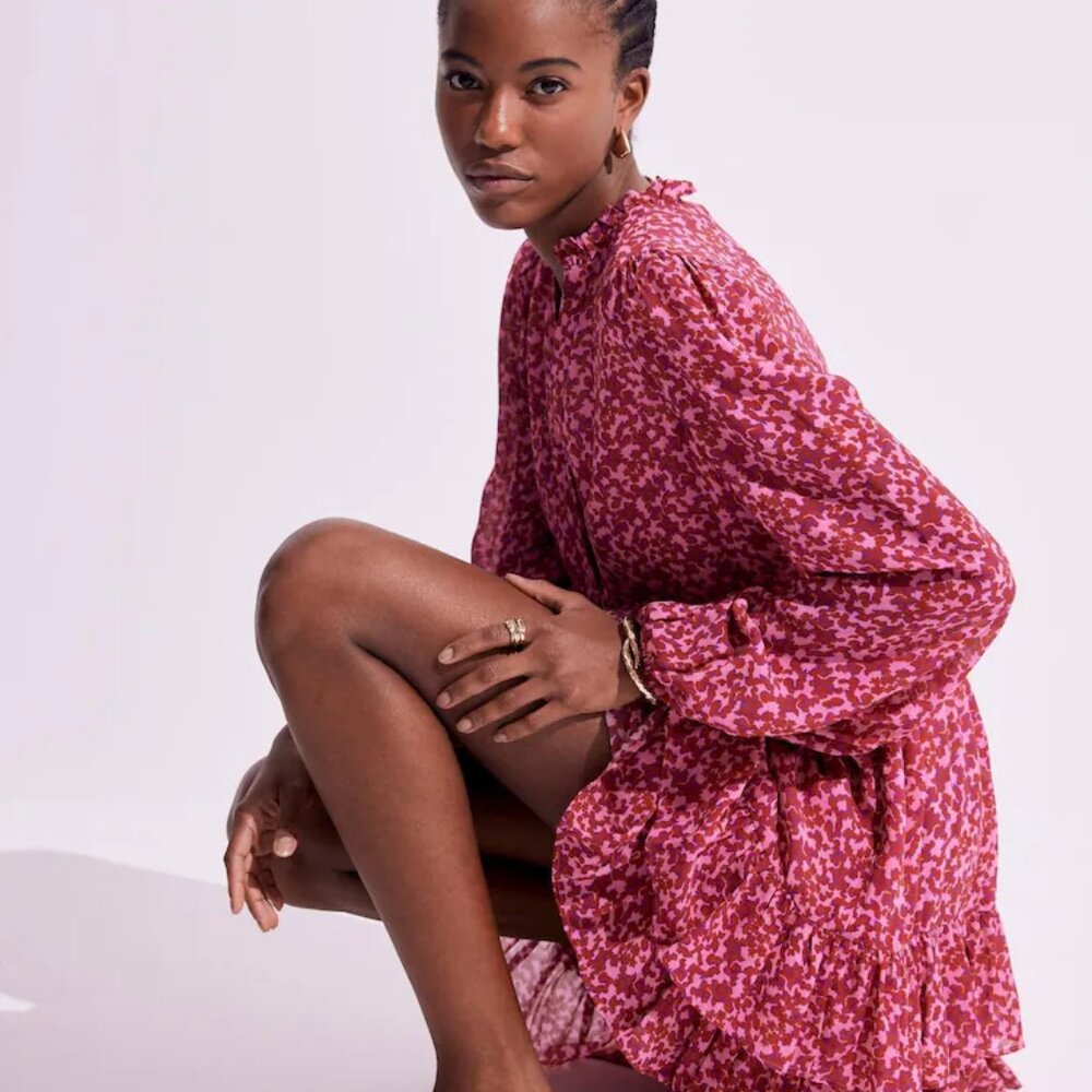 J. Crew Womens Floral Raglan Dress